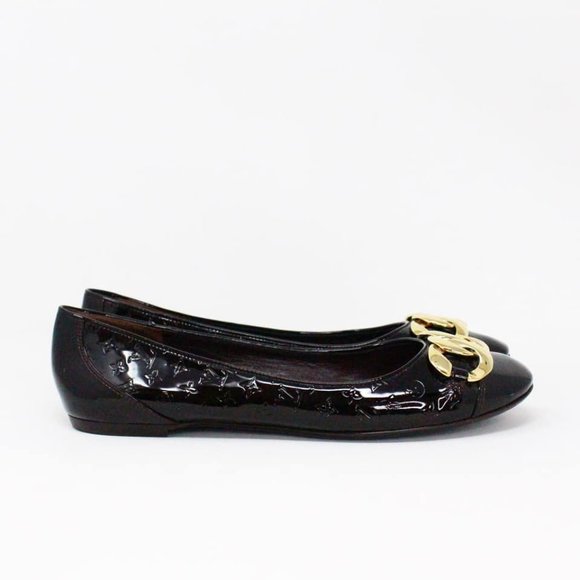 LOUIS VUITTON #35452 Burgundy Vernis Flats (US 9 EU 39) - Picture 2 of 9